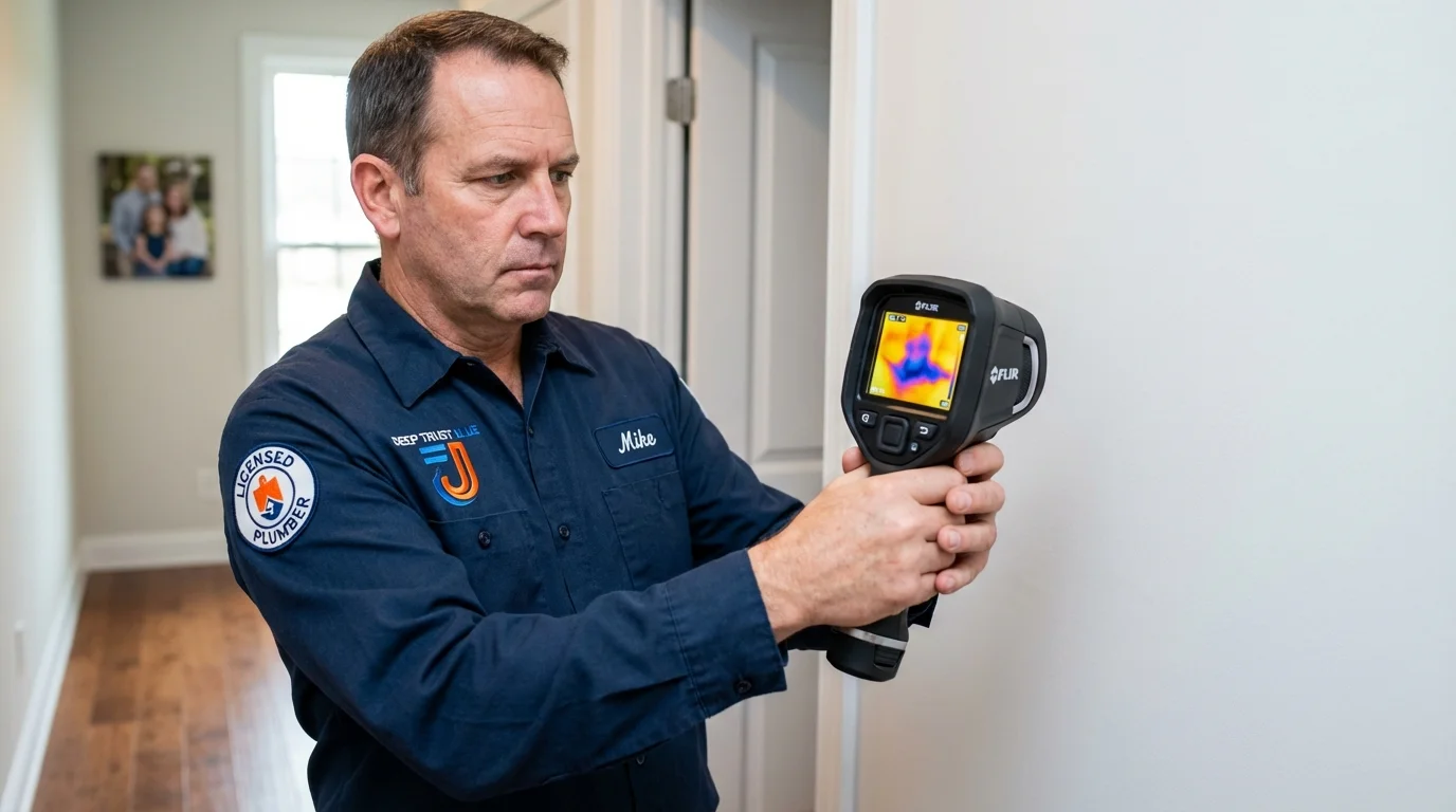 Thermal imaging leak detection by Johns Plumbing LLC in Wheaton